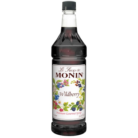 MONIN Monin Wildberry Syrup 1 Liter Bottle, PK4 M-FR114F